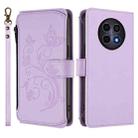For Realme 13 / 12 / 12x / C65 5G Global Butterfly Love Flower Multi-card Zipper Wallet Leather Phone Case(Light Purple) - 2