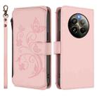 For Realme 13 / 12 4G / P1 5G Global Butterfly Love Flower Multi-card Zipper Wallet Leather Phone Case(Pink) - 2