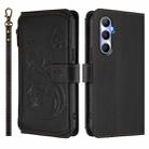 For Realme C65 4G Global Butterfly Love Flower Multi-card Zipper Wallet Leather Phone Case(Black) - 2
