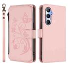 For Realme C65 4G Global Butterfly Love Flower Multi-card Zipper Wallet Leather Phone Case(Pink) - 2