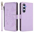 For Realme C65 4G Global Butterfly Love Flower Multi-card Zipper Wallet Leather Phone Case(Light Purple) - 2