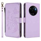 For Realme Narzo 80 Pro  Butterfly Love Flower Multi-card Zipper Wallet Leather Phone Case(Light Purple) - 2