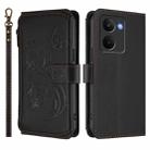 For Realme P3 Ultra 5G Global Butterfly Love Flower Multi-card Zipper Wallet Leather Phone Case(Black) - 2
