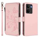 For Realme P3 Ultra 5G Global Butterfly Love Flower Multi-card Zipper Wallet Leather Phone Case(Pink) - 2