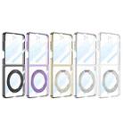 For Samsung Galaxy Z Flip7 5G GKK Integrated Electroplating Full Coverage Phone Case with Magnetic Rotating Bracket(Purple) - 2