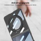 For Samsung Galaxy Z Flip7 5G GKK Integrated Electroplating Full Coverage Phone Case with Magnetic Rotating Bracket(Purple) - 5