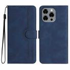 For Doogee Note 58 / Note 58 Pro Heart Pattern Skin Feel Leather Phone Case(Royal Blue) - 1