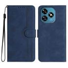 For Oukitel C51 Heart Pattern Skin Feel Leather Phone Case(Royal Blue) - 1