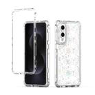 For Samsung Galaxy S25 Edge 5G Transparent Acrylic Laser Paper Phone Case(Snowflake) - 1