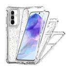 For Samsung Galaxy A36 5G Transparent Acrylic Laser Paper Phone Case(Snowflake) - 3