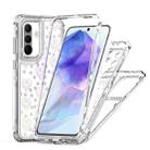 For Samsung Galaxy A36 5G Transparent Acrylic Laser Paper Phone Case(Love Heart) - 3