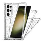 For Samsung Galaxy S24 Ultra 5G Transparent Acrylic Laser Paper Phone Case(Stars) - 3