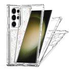 For Samsung Galaxy S24 Ultra 5G Transparent Acrylic Laser Paper Phone Case(Snowflake) - 3