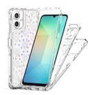 For Samsung Galaxy A06 4G Transparent Acrylic Laser Paper Phone Case(Love Heart) - 3