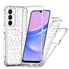 For Samsung Galaxy A16 5G Transparent Acrylic Laser Paper Phone Case(Love Heart) - 3