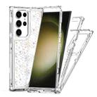 For Samsung Galaxy S23 Ultra 5G Transparent Acrylic Laser Paper Phone Case(Snowflake) - 3