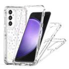 For Samsung Galaxy S23 FE 5G Transparent Acrylic Laser Paper Phone Case(Love Heart) - 3