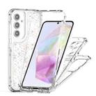 For Samsung Galaxy A35 5G Transparent Acrylic Laser Paper Phone Case(Snowflake) - 3