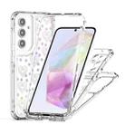 For Samsung Galaxy A35 5G Transparent Acrylic Laser Paper Phone Case(Love Heart) - 3