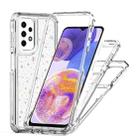 For Samsung Galaxy A23 5G / 4G Transparent Acrylic Laser Paper Phone Case(Stars) - 3