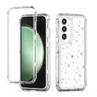 For Samsung Galaxy S25 / S24 5G Transparent Acrylic Laser Paper Phone Case(Stars) - 1