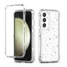 For Samsung Galaxy S25+ / S24+ 5G Transparent Acrylic Laser Paper Phone Case(Stars) - 1