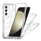 For Samsung Galaxy S25+ / S24+ 5G Transparent Acrylic Laser Paper Phone Case(Stars) - 3