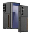 For Samsung Galaxy Z Fold7 5G GKK Ultra-thin Card Bag Phone Case(Carbon Fiber) - 1