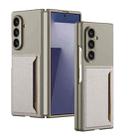 For Samsung Galaxy Z Fold7 5G GKK Ultra-thin Card Bag Phone Case(Titanium Grey) - 1