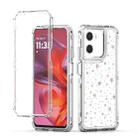 For Motorola Moto G05 / G15 / E15 Transparent Acrylic Laser Paper Phone Case(Stars) - 1