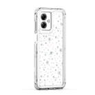 For Motorola Moto G14 Transparent Acrylic Laser Paper Phone Case(Stars) - 2