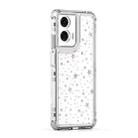 For Motorola Moto G24 Power 4G Transparent Acrylic Laser Paper Phone Case(Stars) - 2