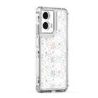 For Motorola Moto G24 Power 4G Transparent Acrylic Laser Paper Phone Case(Snowflake) - 2