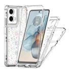 For Motorola Moto G24 Power 4G Transparent Acrylic Laser Paper Phone Case(Snowflake) - 3