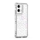 For Motorola Moto G24 Power 4G Transparent Acrylic Laser Paper Phone Case(Love Heart) - 2