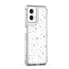 For Motorola Moto G34 5G Transparent Acrylic Laser Paper Phone Case(Stars) - 2