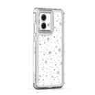 For Motorola Moto G84 5G Transparent Acrylic Laser Paper Phone Case(Stars) - 2