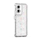 For Motorola Moto G35 5G Transparent Acrylic Laser Paper Phone Case(Snowflake) - 2