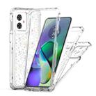For Motorola Moto G55 / G54 5G Transparent Acrylic Laser Paper Phone Case(Snowflake) - 3