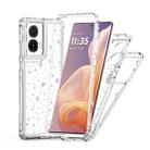 For Motorola Moto G85 5G Transparent Acrylic Laser Paper Phone Case(Stars) - 3