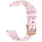 18mm Rose Gold Buckle Twist Leather Watch Band(Pink) - 3
