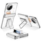 For Huawei Pura X GKK Integrated Magnetic Folding Hinge Phantom Magnetic Wristband Phone Case with Rotating Bracket(Silver) - 1