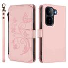 For vivo iQOO Neo 10+ Butterfly Love Flower Multi-card Zipper Wallet Leather Phone Case(Pink) - 2