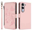 For vivo Y29s 5G / Y04 5G Global Butterfly Love Flower Multi-card Zipper Wallet Leather Phone Case(Pink) - 2
