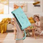 For vivo X200 5G Butterfly Love Flower Multi-card Zipper Wallet Leather Phone Case(Mint Green) - 9