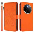 For vivo Y300 Pro+ 5G / iQOO Z10 5G Butterfly Love Flower Multi-card Zipper Wallet Leather Phone Case(Orange) - 2