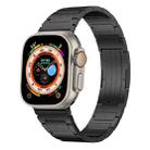 For Apple Watch 42 / 44 / 45 / 46 / 49mm xDfind I-Shaped Buckle Stainless Steel Watch Band(Black) - 1
