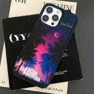 For iPhone 16 Coconut Tree Double-sided lamination TPU Phone Case(Dark Purple) - 2