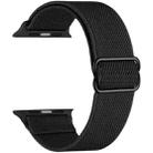 For Apple Watch 42 / 44 / 45 / 46 / 49mm xDfind Adjustable Slide Buckle Elastic Nylon Watch Band(Black) - 2