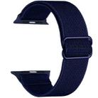 For Apple Watch 42 / 44 / 45 / 46 / 49mm xDfind Adjustable Slide Buckle Elastic Nylon Watch Band(Navy Blue) - 2